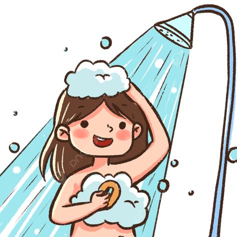 bath  bathing  characters Clear Skin Care, Snow Animals, Dibujo Simple, Boy Bath, Take A Bath, Taking A Bath, Bath Girls, Cute Love Pictures, Art Brushes