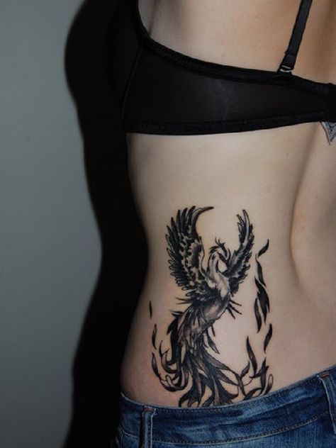 Phoenix Tattoos Pinterest Ashes Tattoo, Phoenix Bird Tattoos, Phönix Tattoo, 10 Tattoo, Vogel Tattoo, Tier Tattoo, Phoenix Tattoo Design, Side Tattoos, Phoenix Tattoo