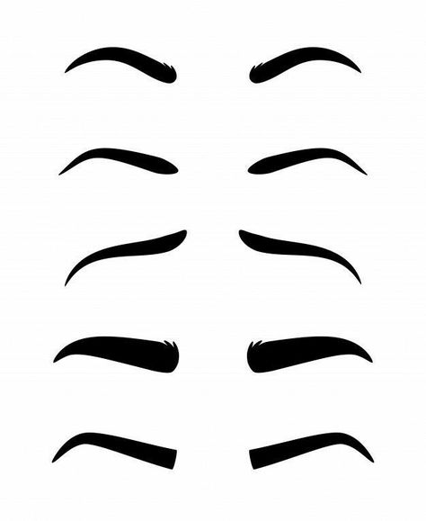 Cartoon Eyebrows, Anime Eyebrows, Eyebrow Shapes, How To Draw Eyebrows, Cartoon Eyes, Drawing Cartoon Characters, Front Hair Styles, Sketches Tutorial, Eyebrow Shape