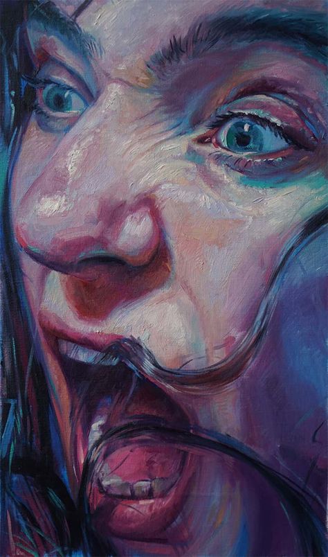 Open Wide | Scott Hutchison Power Of Emotions, Emotion Portrait Art, Expressive Portrait Art, A Level Portraiture, Scott Hutchison Art, Portraiture Artists Gcse Art, Expressive Painting Feelings, A Level Artists, Gcse Portraiture Art Sketchbook