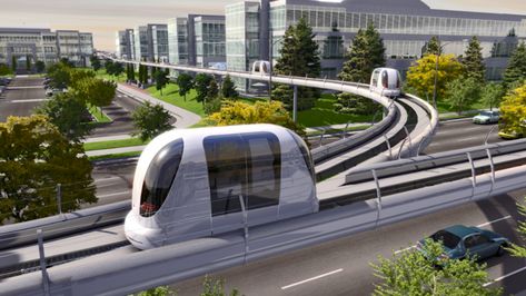 Public transportation of the future: Four new sustainable technologies Future Technology Gadgets, Future Transportation, Sustainable Technology, Rapid Transit, Sustainable City, Technology Background, Public Transportation, Futuristic City, Future City