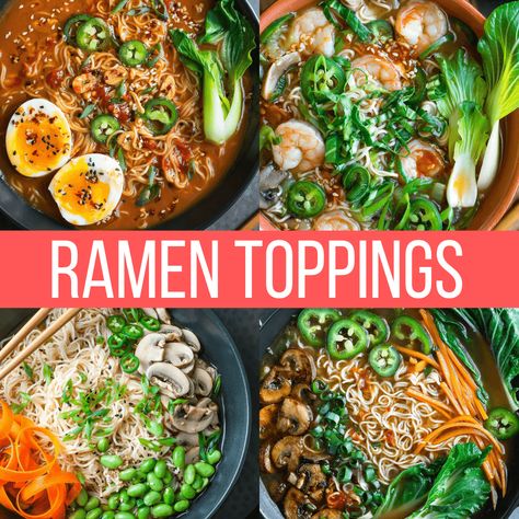 Tofu Ramen, Ramen Toppings, Chili Oil Recipe, Vegetarian Ramen, Ramen Noodle Bowl, Ramen Bowls, Ramen Bar, Homemade Ramen, Vegan Ramen