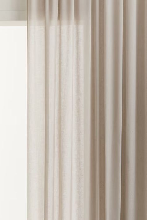 Curtains | Blackout & Sheer | Living Room & Bedroom | H&M US Extra Long Curtains, Curtains Blackout, Shower Storage, Curtain Length, Curtain Rails, Long Curtains, Bathroom Outdoor, Linen Storage, Room Fragrances