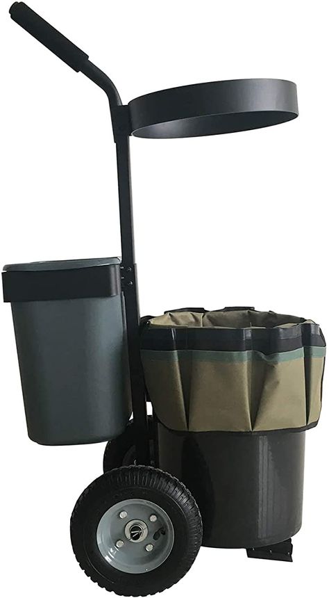 Amazon.com: ForceCar Lawn Garden Yard Cart Mobile Transport Tool Storage Gardening Flower Bucket Caddy on Wheels with Oxford Bag: Kitchen & Dining Mobile Gardening, Wheeled Cart, Yard Cart, Tool Caddy, Outdoor Organization, Gas Chainsaw, Oxford Bags, Trees Garden, Garden Tool Organization