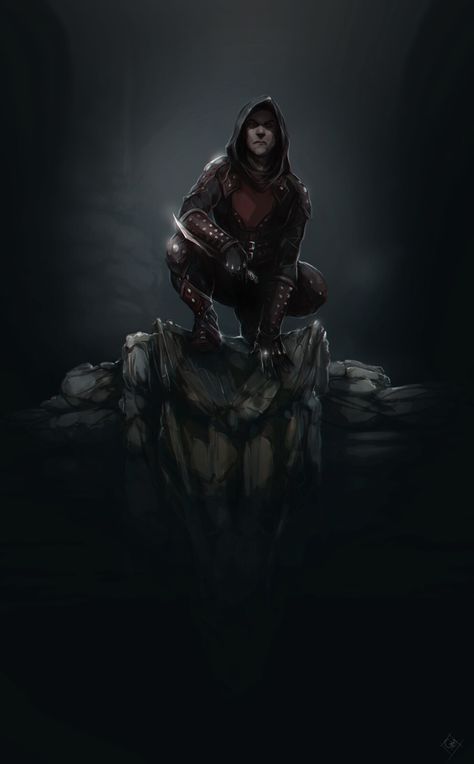 Dark Brotherhood Fanart, Skyrim Dark Brotherhood Art, Skyrim Illustration, Dark Brotherhood Art, Dark Brotherhood Wallpaper, Dark Brotherhood Aesthetic, Skyrim Character Design, Assasin Female, Brotherhood Aesthetic