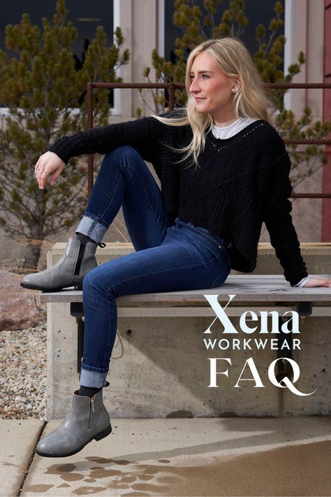 Follow this board for answers to all of your frequently asked questions about Xena Workwear's stylish safety boots! Steel Toe Boots Women, Engineer Style, Fall Workwear, Steel Toe Boots, Cream Shoes, Safety Boots, Workwear Fashion, Casual Friday, Work Week