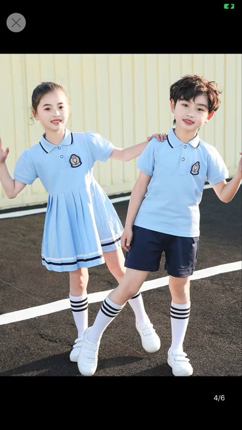 Kindergarten Uniform Ideas, Japanese Kindergarten Uniform, Kids School Uniform Ideas, Kids Uniform Fashion, Elementary Uniform, Preschool Uniform, Child Care Center Design, School Uniform Ideas, Elementry School