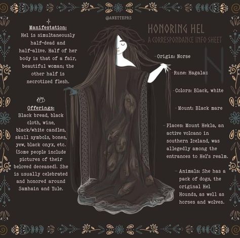 Hel Goddess, Celtic Deities, Goddess Magick, Hecate Goddess, Celtic Gods, Pagan Goddess, Green Witchcraft, Norse Goddess, Pagan Gods