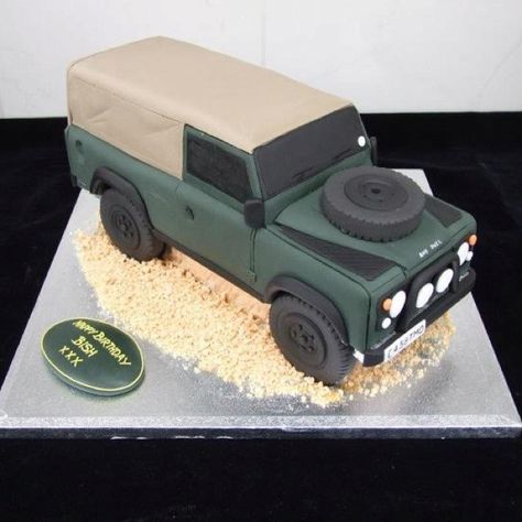 My hubbies next birthday cake! Jeep Cake, Birthday Cake For Men, Cake For Men, Tractor Cake, Cars Birthday Cake, Dad Birthday Cakes, 50th Birthday Cake, Birthday Cakes For Men, Birthday Cake Recipe