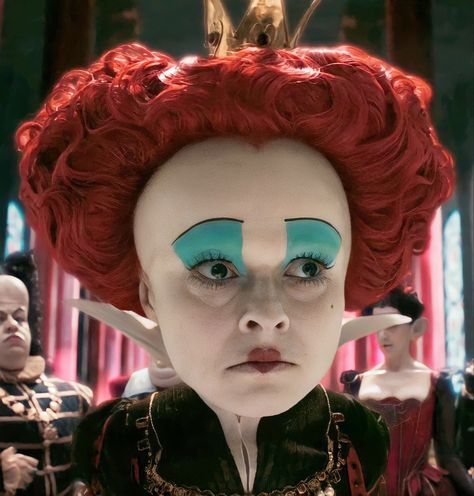 Queen Icon, Queen Of Hearts Alice, Queen Alice, The Red Queen, Mia Wasikowska, Disney Icons, The Lone Ranger, Helena Bonham, Bonham Carter