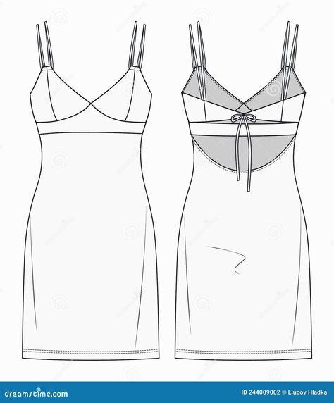 Women bustier mini dress flat sketch vector illustration. Girl strappy dress fashion flat technical drawing. Slip Dress fashion design Dress Flat Sketch, Slip Dress Fashion, Dress Fashion Design, Bustier Mini Dress, Dress Vector, Costume Sewing Patterns, Flat Sketches, Dress Flats, Fashion Design Dress