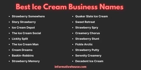 399+ The Most Cutest Ice Cream Business Names Ideas Ice Cream Business Names, Ice Cream Shop Names Ideas, Ice Cream Business Ideas, Ice Cream Shop Names, Parlour Names, Ice Cream Names, Coffee Names, Ice Cream Snacks, Fun Ice Cream