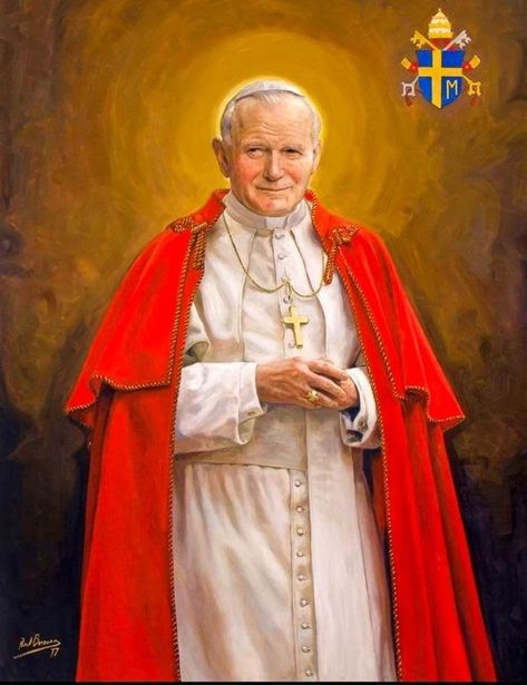 Catholic Church Stained Glass, Pope Saint John Paul Ii, San Juan Pablo Ii, Catholic Wallpaper, Catholic Pictures, Istoria Artei, St John Paul Ii, Saint Quotes Catholic, The Pope