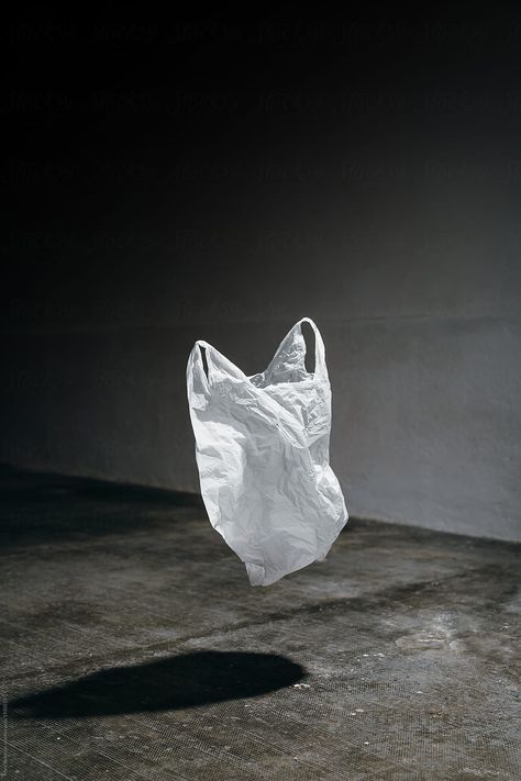 plastic bag by Marc Bordons for Stocksy United Plastic Bag Photography, Waste Photography, Floating Objects, Trash Art, Funny Photo, Still Life Photos, Conceptual Photography, American Beauty, Plastic Bags