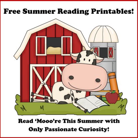 Read 'Mooo're Free Summer Reading Printables Barnyard Classroom, Farm Classroom Theme Decor, Til The Cows Come Home, Farm Classroom Theme, Cricut Patterns, Farm Unit, Farm Preschool, Reading Posters, Reading Themes