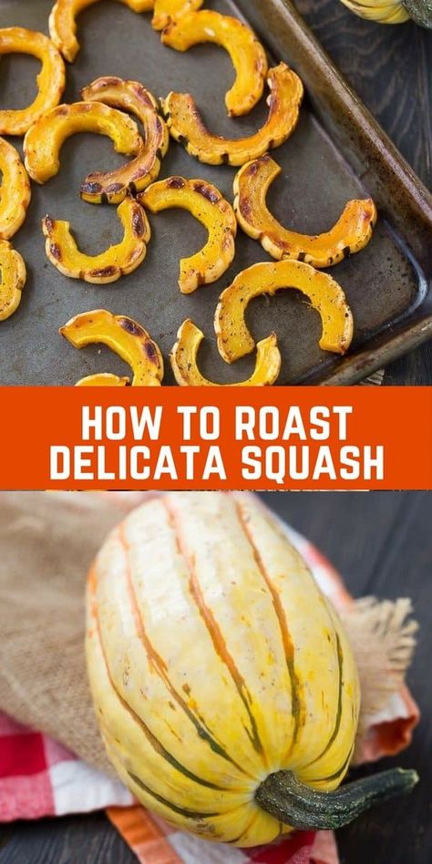 Cook Squash, Delicata Squash Recipe, How To Cook Squash, Roasted Delicata Squash, Csa Recipes, Delicata Squash, Easy Oven, Squash Recipes, Roasts