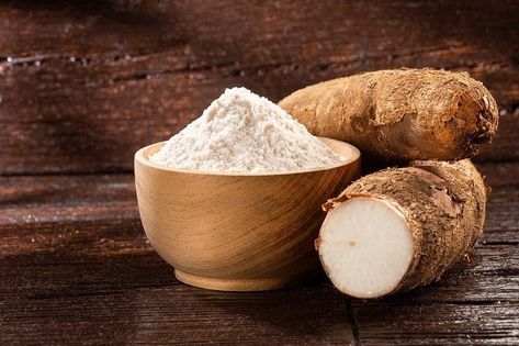 What Is Cassava Flour and How Can You Use It? Gf Baking, Food And Beverage Industry, Caribbean Cuisine, Cassava Flour, Nutritional Value, Root Vegetables, Gluten Free Diet, Low Sugar, Corn Starch