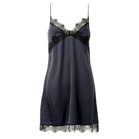 Nuisette en satin SIMONE PÉRÈLE Satin Secrets Veronica Lodge Outfits, Camisole Outfit, Simone Perele, Lace Babydoll, Blue Soft, Blue Satin, Sleepwear Women, Halter Formal Dress, Full Moon