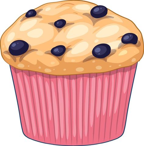 A blueberry muffin isolated Cartoon Muffin, Muffin Illustration, Muffin Clipart, Muffin Pictures, Heidi Book, Muffin Cartoon, Shapes Drawing, Crystal Core, Geometric Shapes Drawing