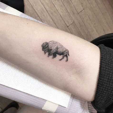 Small Buffalo Tattoo, Salmon Tattoo, Designed Tattoos, Bison Tattoo, Buffalo Tattoo, Indian Feather Tattoos, Wildlife Tattoo, M Tattoos, Tattoos Mandala