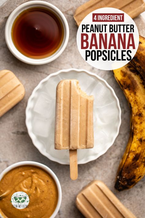 Banana Peanut Butter Popsicles, Aip Popsicles, Peanut Butter Popsicles, Vegan Popsicles, What The Fork, Banana Popsicles, Healthy Popsicles, Gluten Free Peanut Butter, Christmas Recipes Appetizers