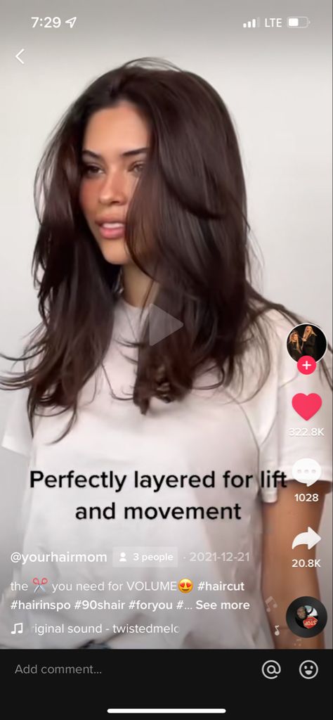 360 Haircut, Chest Length Hair, Bang Inspo, Brown Hair Cuts, Middle Length Hair, Medium Brunette Hair, Medium Length Brown Hair, Brunette Hair Cuts, Bangs Wavy Hair