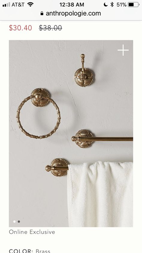 Zen Bathroom, Timeless Bathroom, Bath Collection, Bathroom Towel Bar, Brass Bathroom, Towel Ring, Towel Rings, Bathroom Hardware, Home Hardware