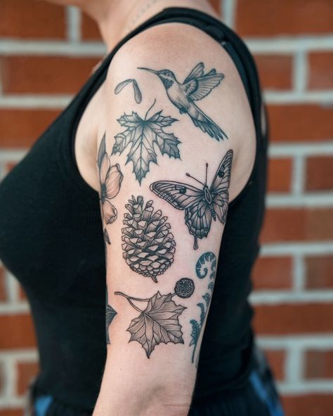 Started this patchwork nature half-sleeve earlier this year in Asheville, added more to it this week in Maryland 🍁🦋🌿 Thanks @carlyrebecca23 for coming from NY! Nature Patchwork Sleeve, Patchwork Half Sleeve, Owl Tattoo Sleeve, Patchwork Sleeve, Owl Tattoo, Tattoo Sleeve, Asheville, Half Sleeve, Sleeve Tattoos