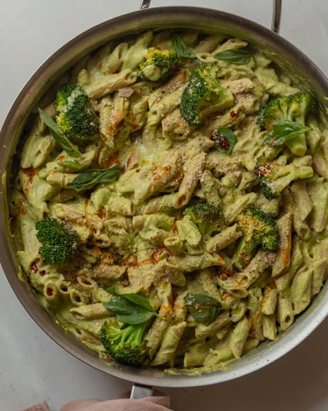 30 Minute Broccoli Basil Pasta (vegan) | The First Mess Easy Vegan Dishes, Pregnancy Freezer Meals, Dinners For Beginners, Einkorn Sourdough, Vegan Gluten Free Dinner, Dinner Meal Plan, Pegan Diet, Vegan Pasta Dishes, Gluten Free Dinner Ideas