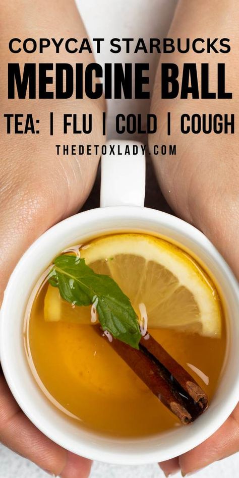 Have a sore throat or trying to ease your nagging cough symptoms? Try this easy DIY copycat Starbucks medicine ball tea recipe. You won’t believe how easy it is to make and how effective it works in relieving the common cold and flu symptoms. Cold Tea Recipes Healthy, Tea For Being Sick, Hot Tea Recipes For Sore Throat, Diy Cold And Cough Remedies, Tea To Help Coughing, Best Drink For Sore Throat, Tea For Sore Throat And Cough Natural Remedies, Holistic Remedies For Chest Congestion, Homemade Throat Remedies