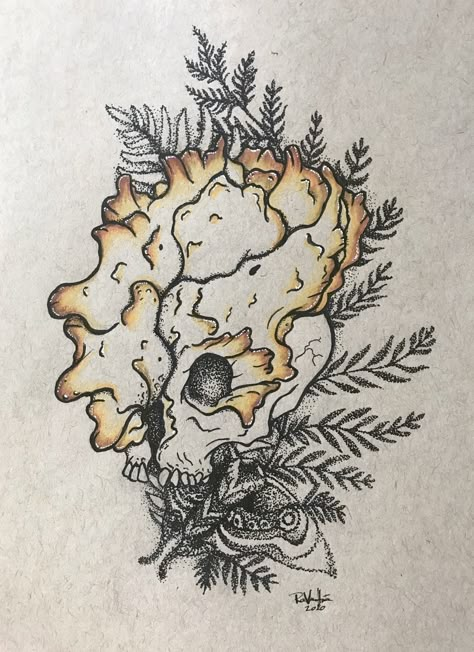 Clicker Skull fan art from The Last of Us Part 2. Ellie’s tattoo was done in pointillism. The high lights of the skull were done in prisma color and white gelly roll. Endure And Survive, Last Of Us Part 2, Healing Tattoo, Gaming Tattoo, Tattoo Portfolio, Minimalist Tattoos, Dream Tattoos, Last Of Us, S Tattoo