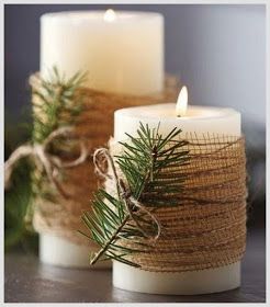 Depósito Santa Mariah: Ideias Natalinas! Joululahjat Diy, Candles Decoration, Gift Crafts, Centerpiece Christmas, Candles Diy, Christmas Candle Decorations, Dekor Diy, Christmas Centerpieces Diy, Christmas Idea