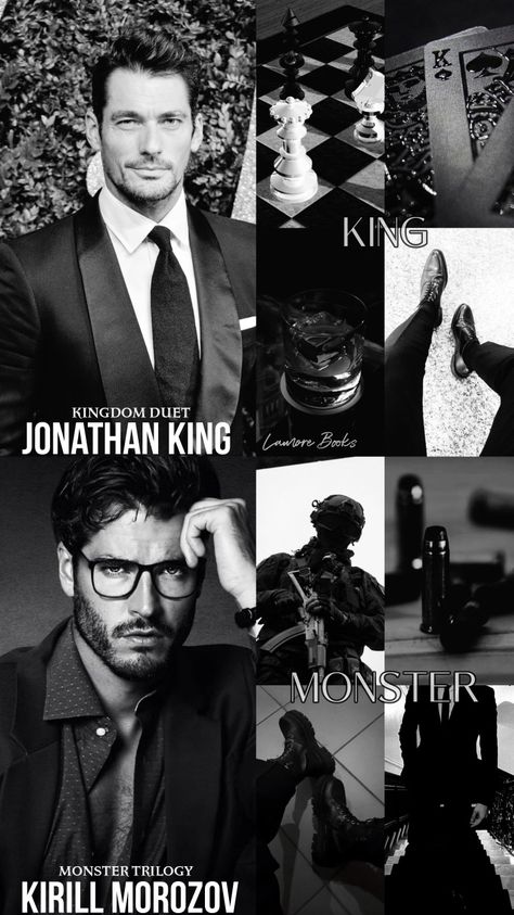 Monster Trilogy Rina Kent Aesthetic, Rina Kent Monster Trilogy, Monster Trilogy Rina Kent, Kirill Morozov, Jonathan King, King Author, Fiction Books To Read, Best Character Names, Handsome Older Men