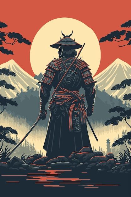 Japanese Elegance, Japanese Art Samurai, Arte Ninja, Samurai Wallpaper, The Last Samurai, Samurai Artwork, Japanese Art Prints, Japanese Warrior, Japanese Wall Art