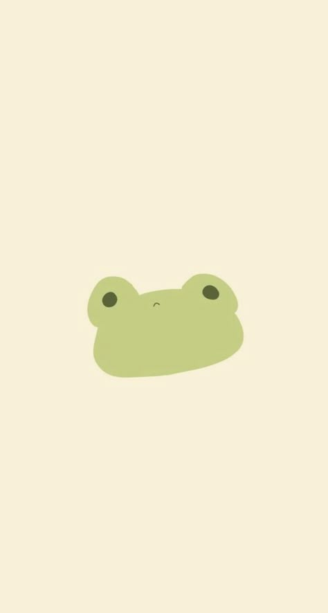 Cute Green Art Aesthetic, Green Doodles Aesthetic, Frog Homescreen, Frog Wallpaper, Cute Easy Doodles, Cocoppa Wallpaper, Simple Phone Wallpapers, Frog Art, Cute Simple Wallpapers