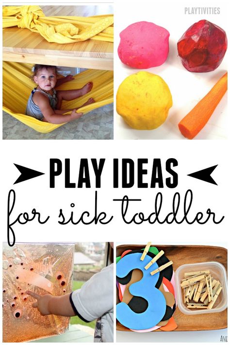 10 Simple Sick Day Activities for Toddlers Sick Day Activities, Sick Toddler, Indoor Activities For Toddlers, Sick Day, Activities For Toddlers, Indoor Activities For Kids, Toddler Play, Busy Toddler, Play Ideas