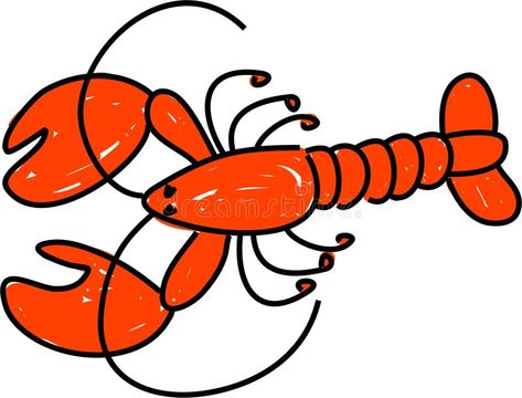 Lobster Drawing, Lobster Tattoo, Lobster Stock, Beach Mural, Chalk Wall, Cartoon Fish, Sea Crafts, Rock Painting Patterns, Red Lobster