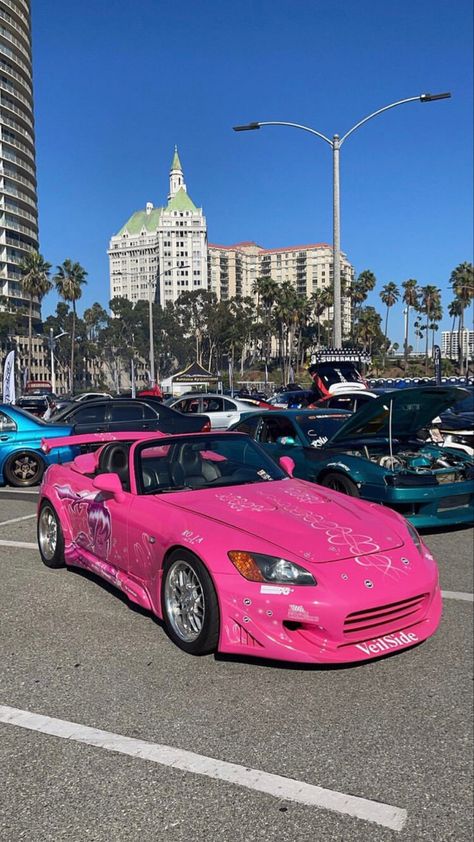 Suki Cars, Suki S2000, Suki Pink Car, Suki Honda S2000 Wallpaper, Pink Fast And Furious Car, Suki Car Fast Furious, Pink Honda S2000, 2001 Honda S2000 Suki, Suki's Car Fast And Furious