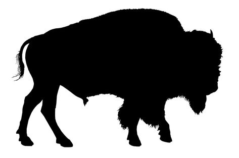 Bison, Silhouette, Buffalo, Animal, Wildlife, Drawing Buffalo Silhouette, Bison Silhouette, Buffalo Animal, Bison Art, Buffalo Art, Baby Animal Nursery, Deco Nature, Silhouette Clip Art, Drawing Simple