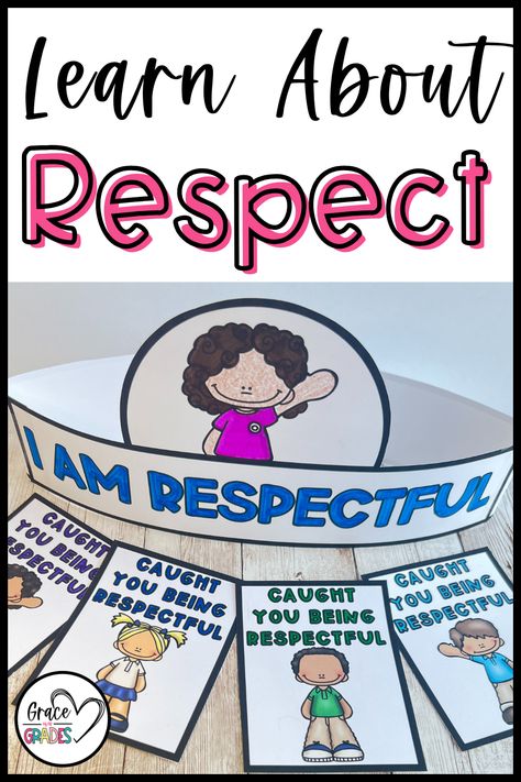 respect in a classroom Teaching Respect To Preschoolers, Respect Crafts For Kids, Classroom Contract, Respect Lessons, Respect Activities, Teaching Respect, Fun Lesson Plans, Character Lessons, Student Certificates