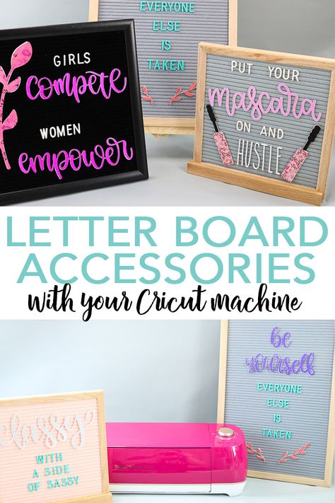 Learn how to make letter board accessories with your Cricut machine and a few supplies! Make your letter board quotes really stand out with DIY felt letter board letters! #cricut #cricutmade #letterboard #quote #crafts #diy Diy Felt Letter Board, Felt Letter Board Ideas, Letter Board Decor, Diy Letterboard, Quote Crafts, Diy Letter Ideas, Letters Cricut, Diy Letter Board, Diy Felt Board