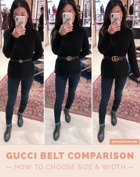 how to choose the right Gucci belt // size comparison for width + length Brown Belt Outfit, Gucci Belt Outfits, Gucci Belt Women, Gucci Belt Outfit, Interview Clothes, Gucci Belt Sizes, Gucci Gg Belt, Gg Belt, Mommy Gift