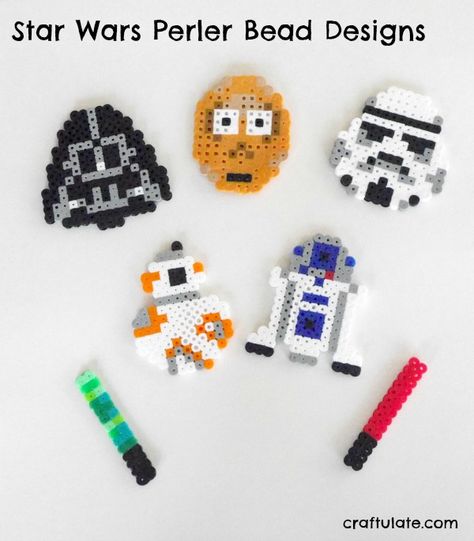 Star Wars Perler Bead Designs - free templates to download and create Bracelet Patterns Easy, Bead Bracelet Patterns, Perler Bead Designs, Star Wars Crafts, Music Center, Mason Jar Crafts Diy, Center Ideas, Melting Beads, Crafts To Make And Sell