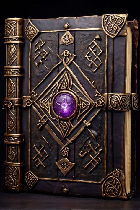 The Arcane Tome is a large,ancient book bound in dark leather with a cover adorned with intricate golden runes and a central, glowing amethyst gem. The pages are made from a mystical parchment that emits a faint, eerie glow and are filled with cryptic symbols and arcane spells that shift and change.
Special Ability It also has the ability to reveal hidden truths and grant the user deep knowledge of the arcane arts. The book's whispers can guide the wielder to untold secrets and forbidden magic. Cryptic Symbols, Forbidden Magic, Ancient Book, Deep Knowledge, Hidden Truths, Ancient Books, Amethyst Gem, Runes, Amethyst