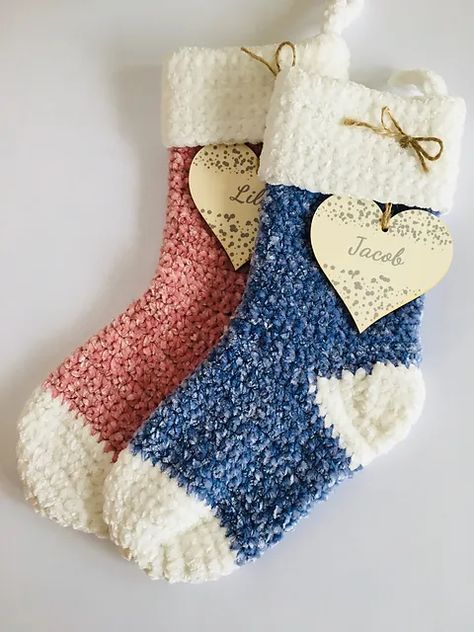 Crocheted Stocking, Granny Square Stocking, First Christmas Stocking, Stocking Crochet, Crochet Christmas Stocking Pattern, Baby Stocking, Crochet Stocking, Kids Crochet Pattern, Crochet Christmas Stocking