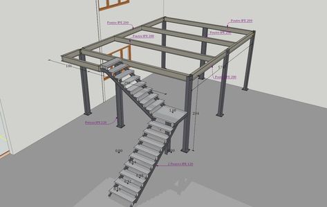 Stairs Design Interior, Mezzanine Floor, Chess Club, Metal Structure, Stairs Design, Steel Structure, Metal Construction, Drafting Desk, Industrial Design