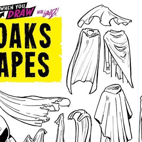 The Etherington Brothers on Instagram: "CLOAKS AND CAPES from the How to THINK When You Draw ENCYCLOPEDIA - the world’s ONLY encyclopedia of drawing tutorials, posted up FREE for EVERYONE, FOREVER, with NEW and CLASSIC tutorials coming up EVERY DAY only on our Instagram here: @etheringtonbrothers :) Lorenzo! #arttips #arttutorial #drawingtips #artprocess #stepbystepart #drawingtutorial #howtodraw #learnuary #howtodraw #drawingtutorial #conceptart #gamedev #animationdev #gameart #tutorial #ink How To Draw A Cape, Cloak Illustration, Etherington Brothers, Clothes Drawing, Brothers Art, How To Think, Cloak And Dagger, Drawing Studies, Illustration Art Drawing