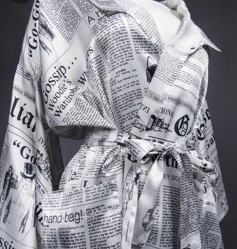 John Galliano Newspaper, Galliano Newspaper, Newspaper Fashion, Newspaper Dress, Inspirational Board, Dress Card, Clueless Outfits, Dolce E Gabbana, John Galliano