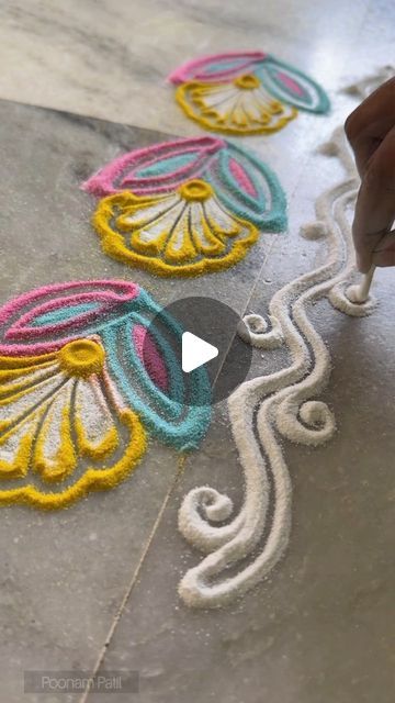 Border Rangoli, Rangoli Patterns, Rangoli Borders, Rangoli Designs, Pattern, On Instagram, Quick Saves, Instagram