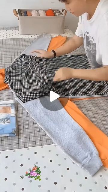 How To Folding on Instagram: "Follow @howtofolding to learn how to fold everything from basics to pro-level organization!✨🎒  #foldingclothes #organizer #closetorganization #fyp" How To Fold Everything, How To Fold A Tshirt Easy, Folding Shirts Hack, How To Fold Jumpers To Save Space, Folding Polo Shirts, How To Fold Shirts To Save Space, How To Fold Sweatpants, How To Fold Shirts, How To Fold Tshirts